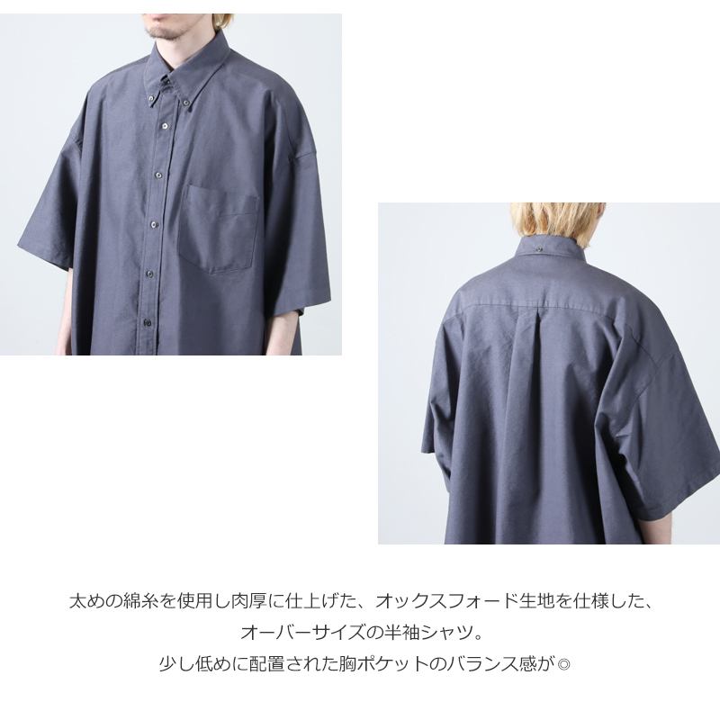 Graphpaper(����եڡ��ѡ�) Oxford S/S Oversized B.D Shirt