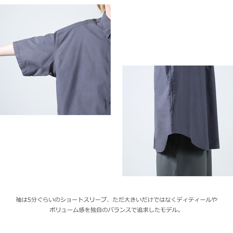 Graphpaper(����եڡ��ѡ�) Oxford S/S Oversized B.D Shirt