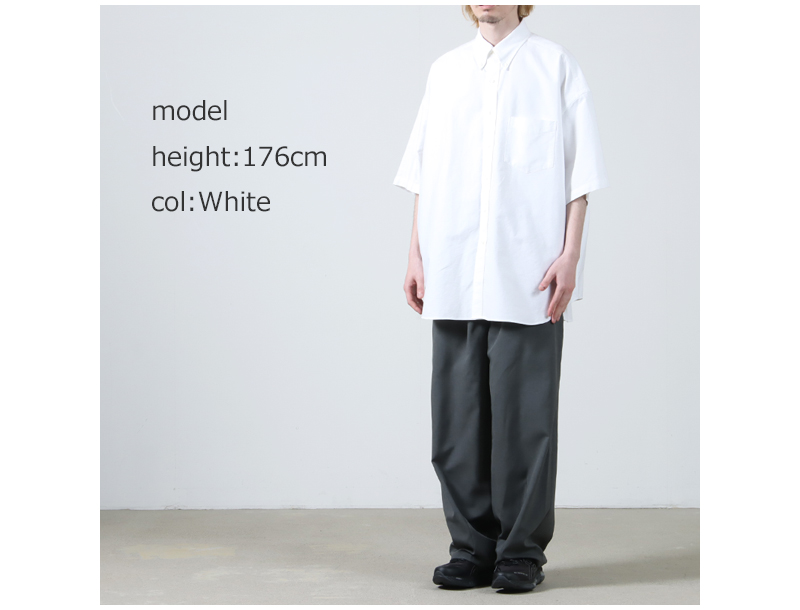 Graphpaper(����եڡ��ѡ�) Oxford S/S Oversized B.D Shirt