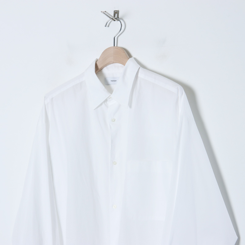 Graphpaper(����եڡ��ѡ�) Broad L/S Oversized Regular Collar Shirt