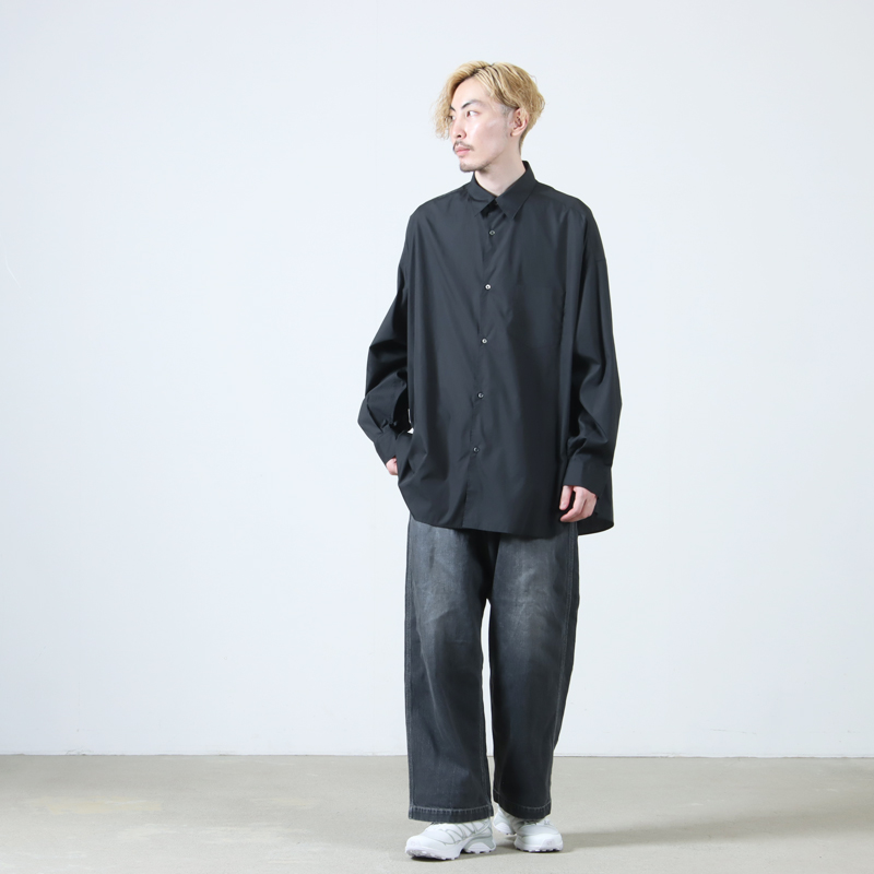 Graphpaper(����եڡ��ѡ�) Broad L/S Oversized Regular Collar Shirt