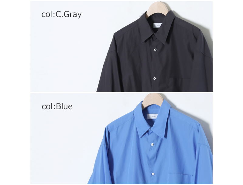 Graphpaper(����եڡ��ѡ�) Broad L/S Oversized Regular Collar Shirt
