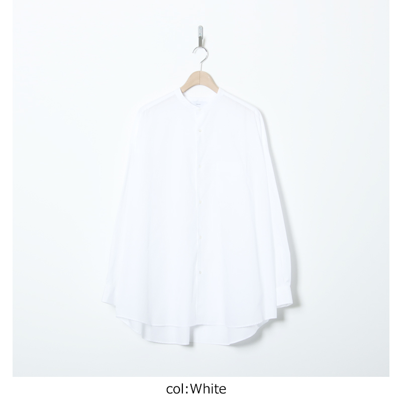 Graphpaper (グラフペーパー) Broad L/S Oversized Band Collar Shirt