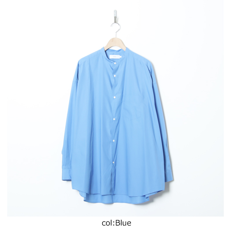 Graphpaper (グラフペーパー) Broad L/S Oversized Band Collar Shirt