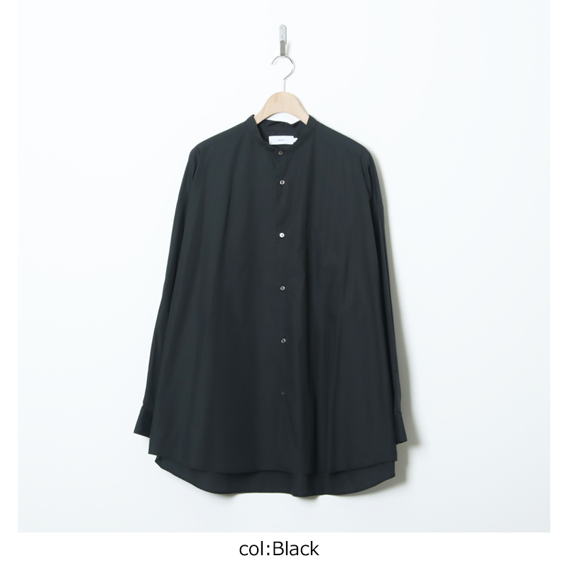 Graphpaper(����եڡ��ѡ�) Broad L/S Oversized Band Collar Shirt