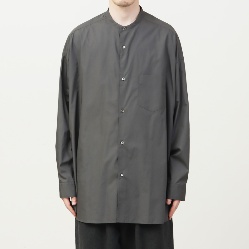 Graphpaper (グラフペーパー) Broad L/S Oversized Band Collar Shirt