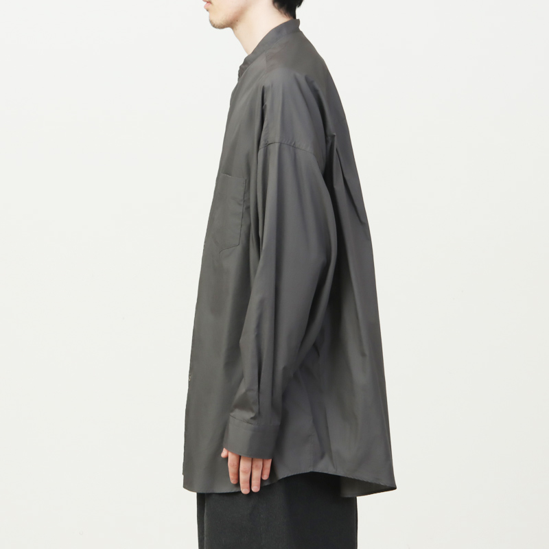 Graphpaper (グラフペーパー) Broad L/S Oversized Band Collar Shirt