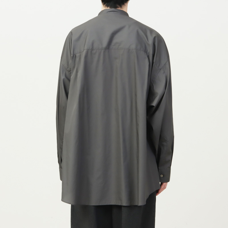 Graphpaper(����եڡ��ѡ�) Broad L/S Oversized Band Collar Shirt