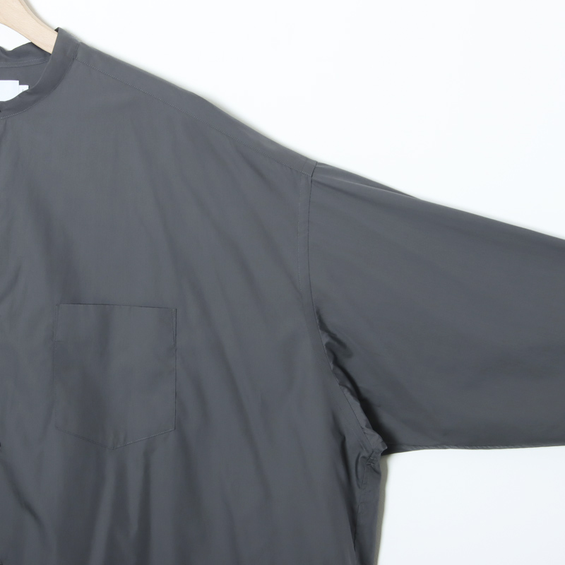 Graphpaper(����եڡ��ѡ�) Broad L/S Oversized Band Collar Shirt