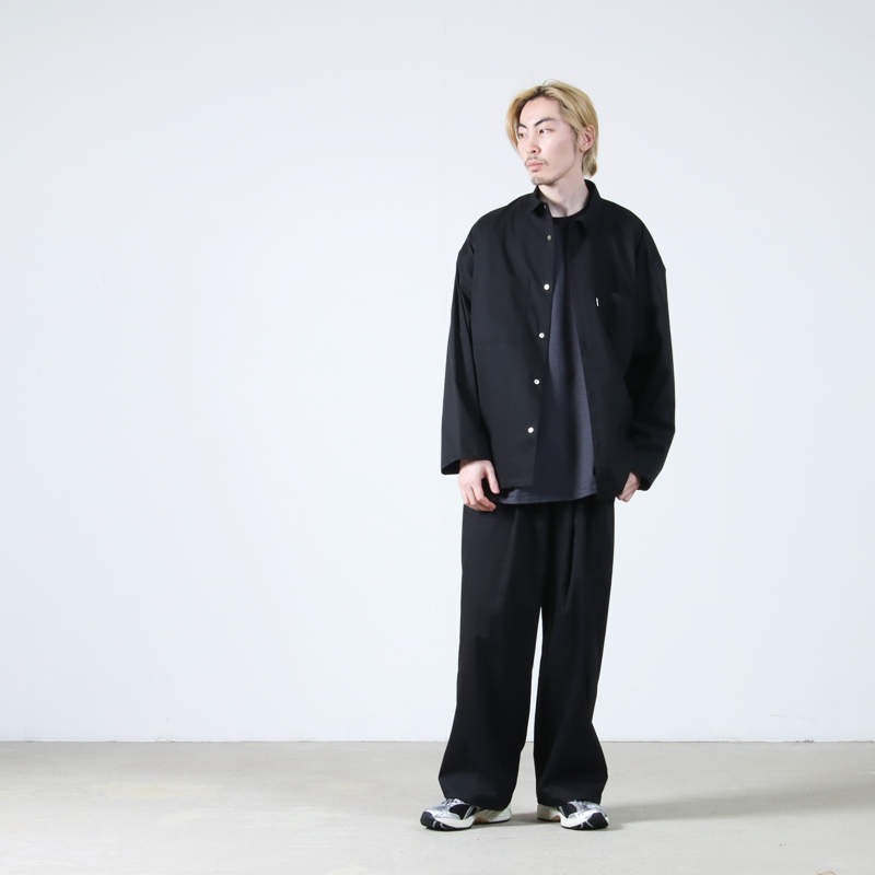 Graphpaper(����եڡ��ѡ�) Solotex Twill L/S Oversized Box Shirt