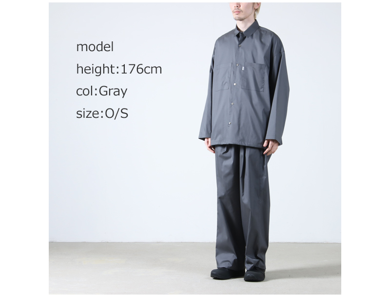 Graphpaper(����եڡ��ѡ�) Solotex Twill L/S Oversized Box Shirt