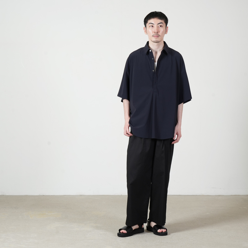 Graphpaper S/S B.D Pullover Shirt プルオーバー Graphpaper (グラフペーパー) Flex Tricot S/S Pullover Shirt