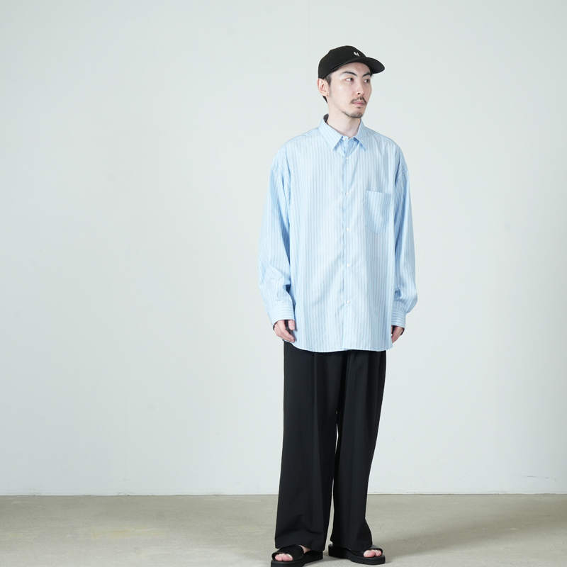 Graphpaper(����եڡ��ѡ�) SIDOGRAS L/S Oversized Regular Collar Shirt