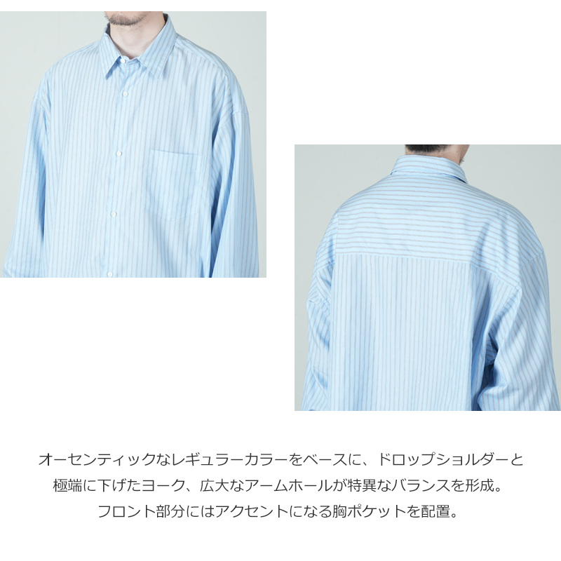 Graphpaper(����եڡ��ѡ�) SIDOGRAS L/S Oversized Regular Collar Shirt