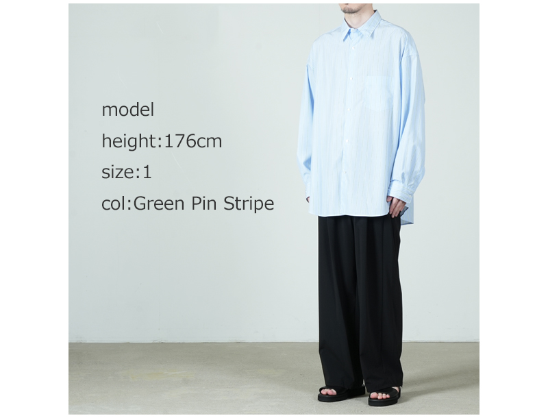 Graphpaper(����եڡ��ѡ�) SIDOGRAS L/S Oversized Regular Collar Shirt