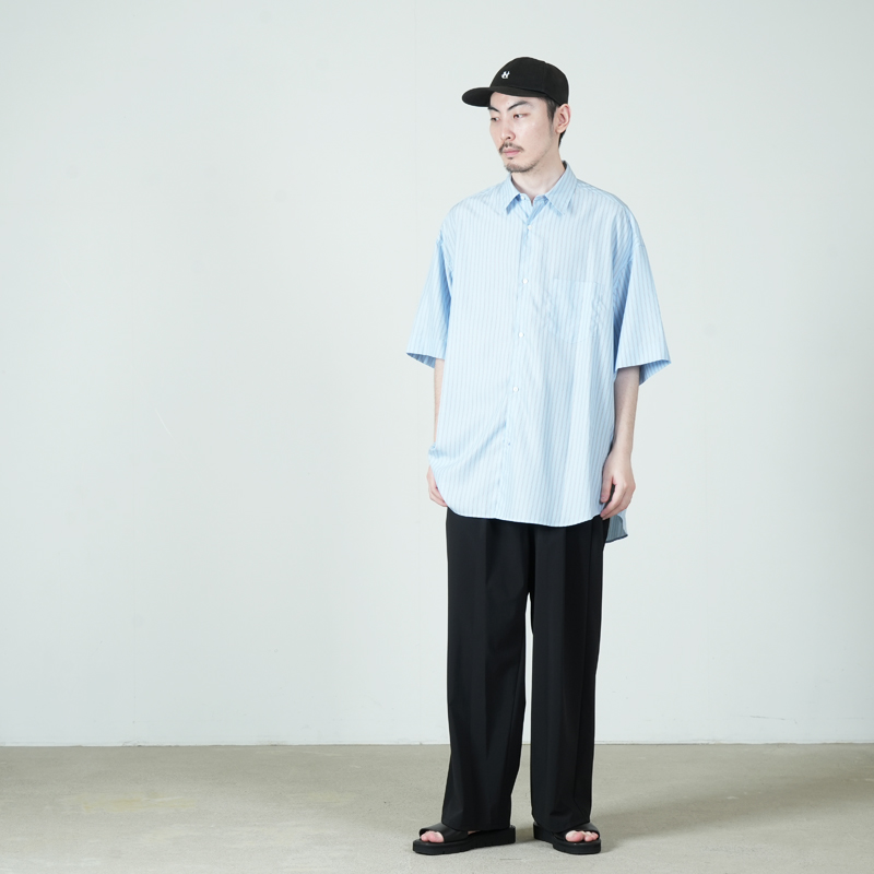 Graphpaper(����եڡ��ѡ�) SIDOGRAS S/S Oversized Regular Collar Shirt