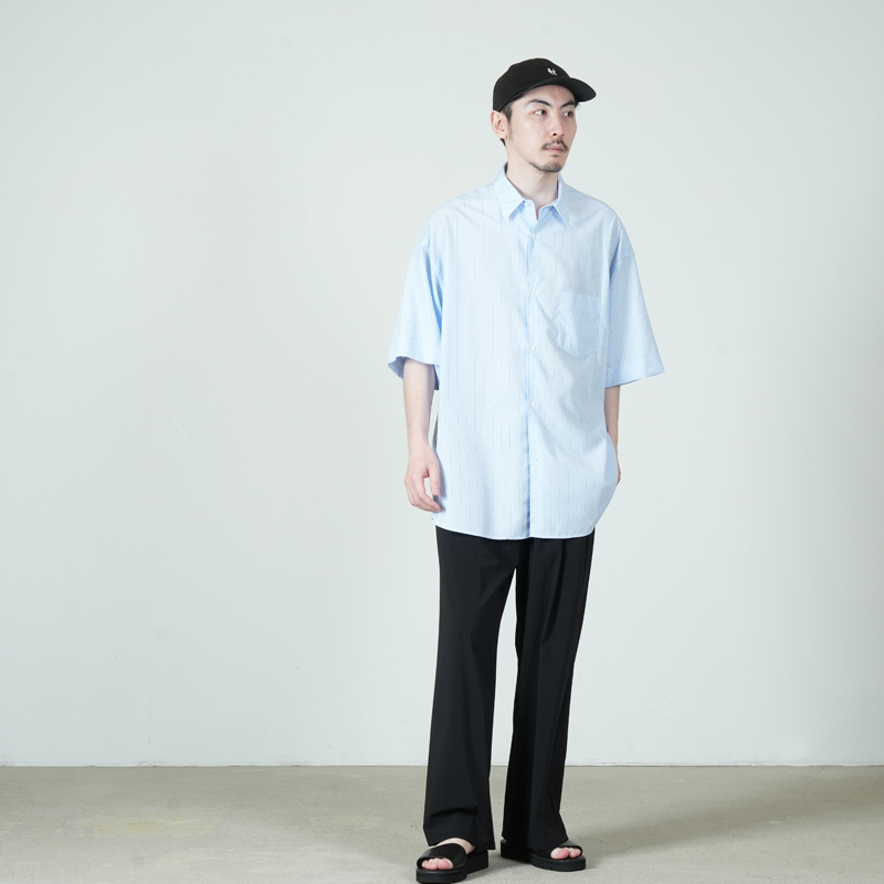 Graphpaper(����եڡ��ѡ�) SIDOGRAS S/S Oversized Regular Collar Shirt