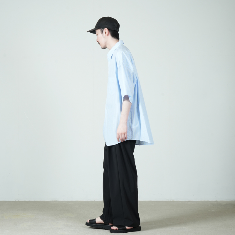 Graphpaper(����եڡ��ѡ�) SIDOGRAS S/S Oversized Regular Collar Shirt
