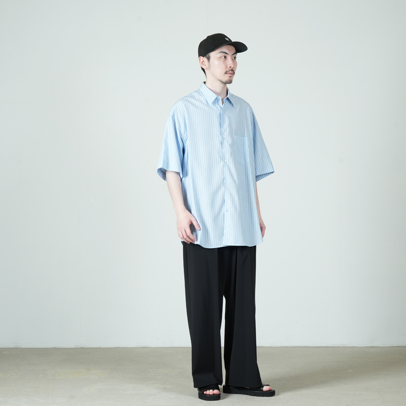 Graphpaper(����եڡ��ѡ�) SIDOGRAS S/S Oversized Regular Collar Shirt