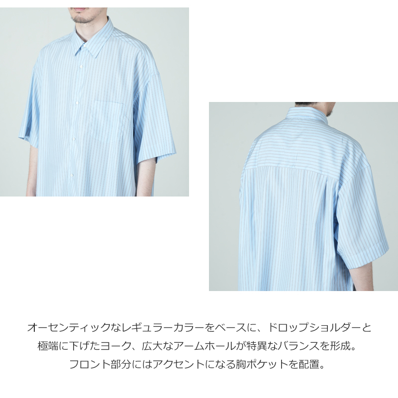 Graphpaper(����եڡ��ѡ�) SIDOGRAS S/S Oversized Regular Collar Shirt
