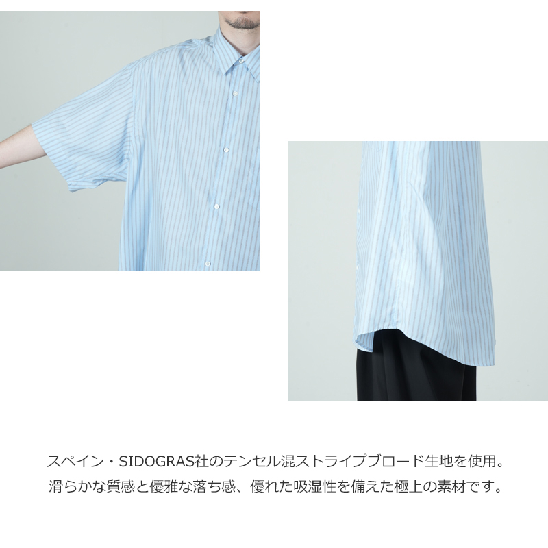 Graphpaper(����եڡ��ѡ�) SIDOGRAS S/S Oversized Regular Collar Shirt