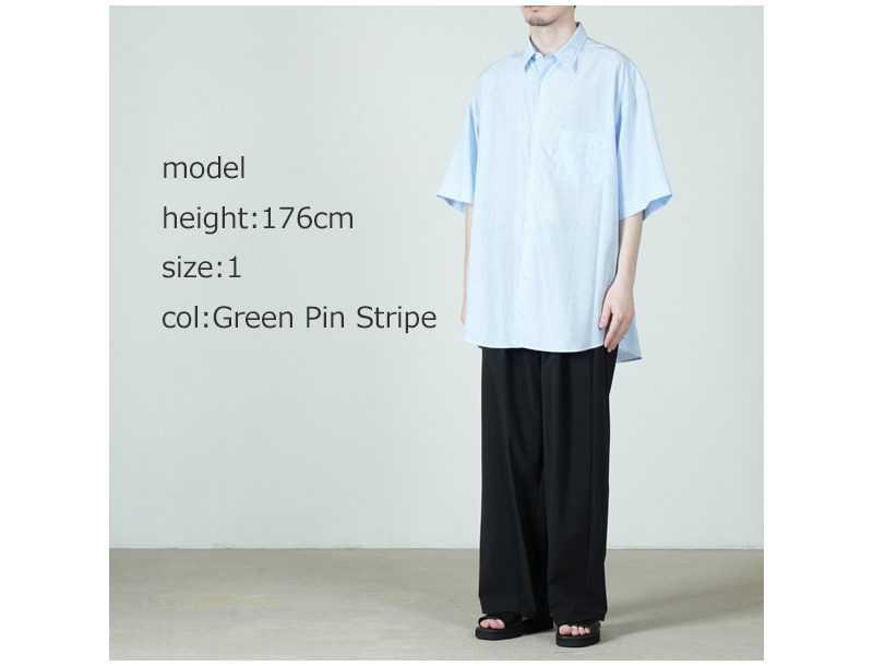 Graphpaper(����եڡ��ѡ�) SIDOGRAS S/S Oversized Regular Collar Shirt