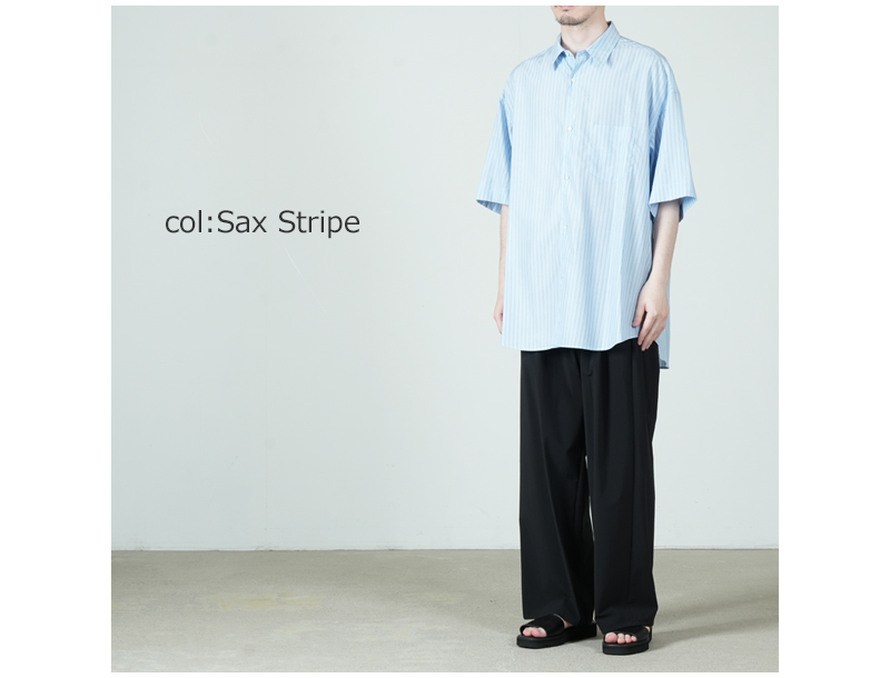 Graphpaper(����եڡ��ѡ�) SIDOGRAS S/S Oversized Regular Collar Shirt