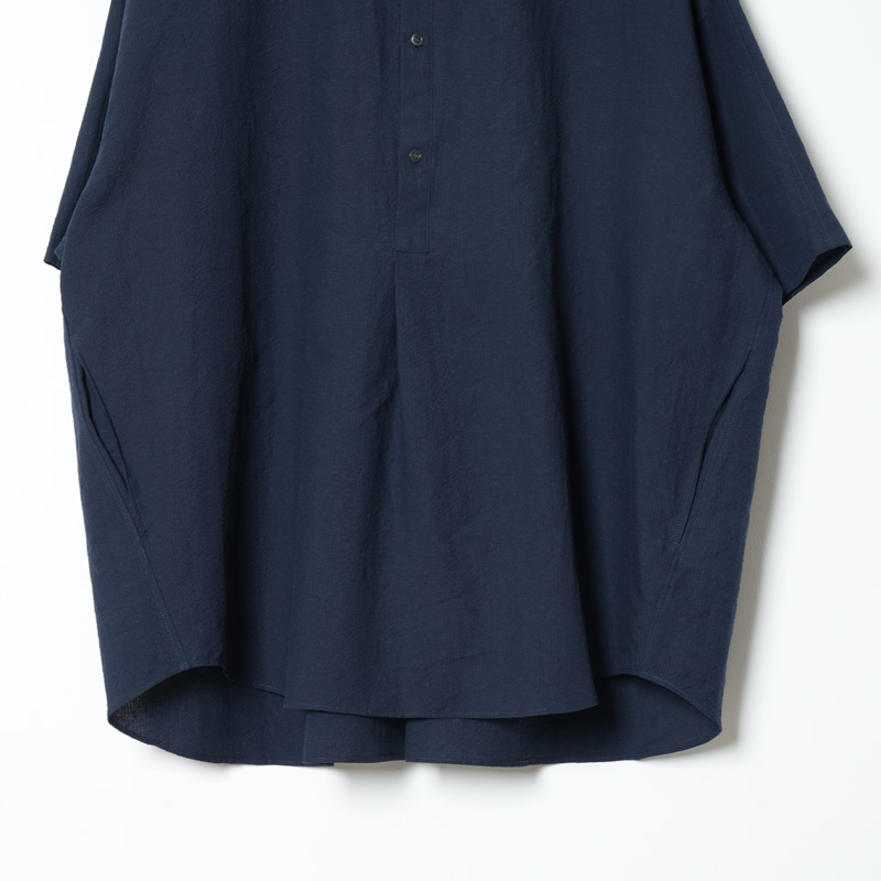 Graphpaper(����եڡ��ѡ�) Cotton Linen Seersucker S/S Pullover Shirt