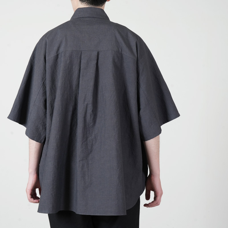 Graphpaper(����եڡ��ѡ�) Cotton Linen Seersucker S/S Pullover Shirt