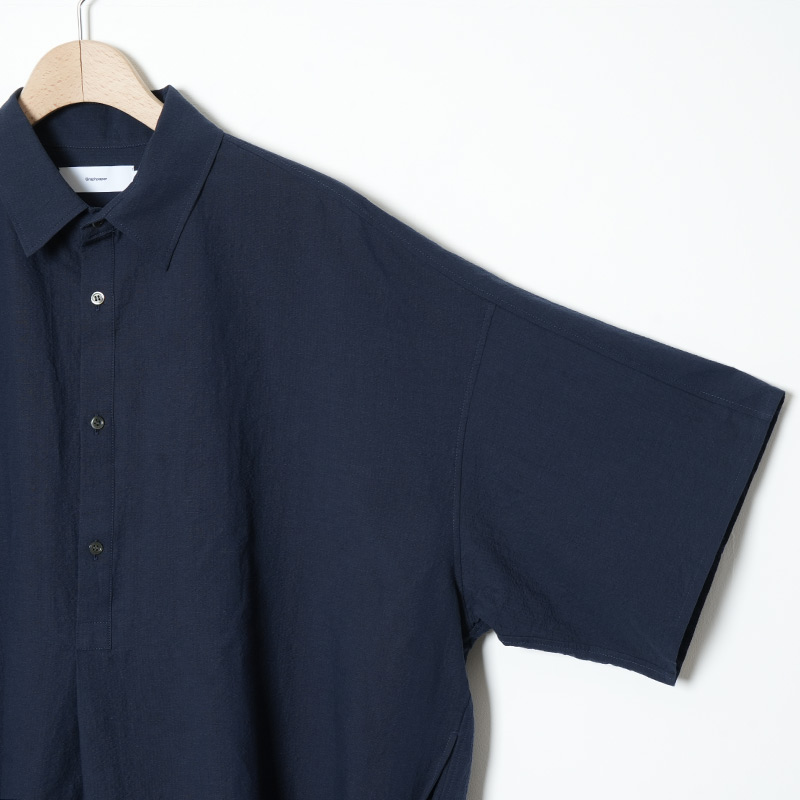 Graphpaper(����եڡ��ѡ�) Cotton Linen Seersucker S/S Pullover Shirt