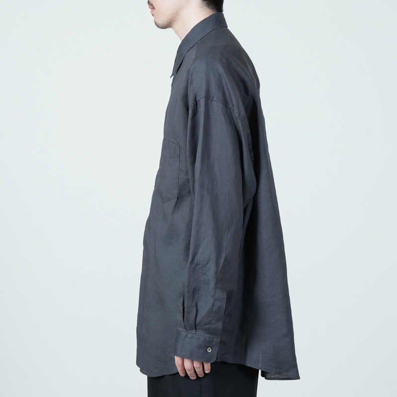 Graphpaper (グラフペーパー) Linen L/S Oversized Regular Collar