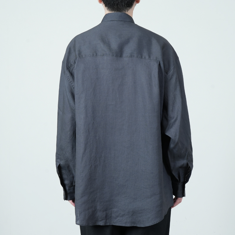 Graphpaper(����եڡ��ѡ�) Linen L/S Oversized Regular Collar Shirt