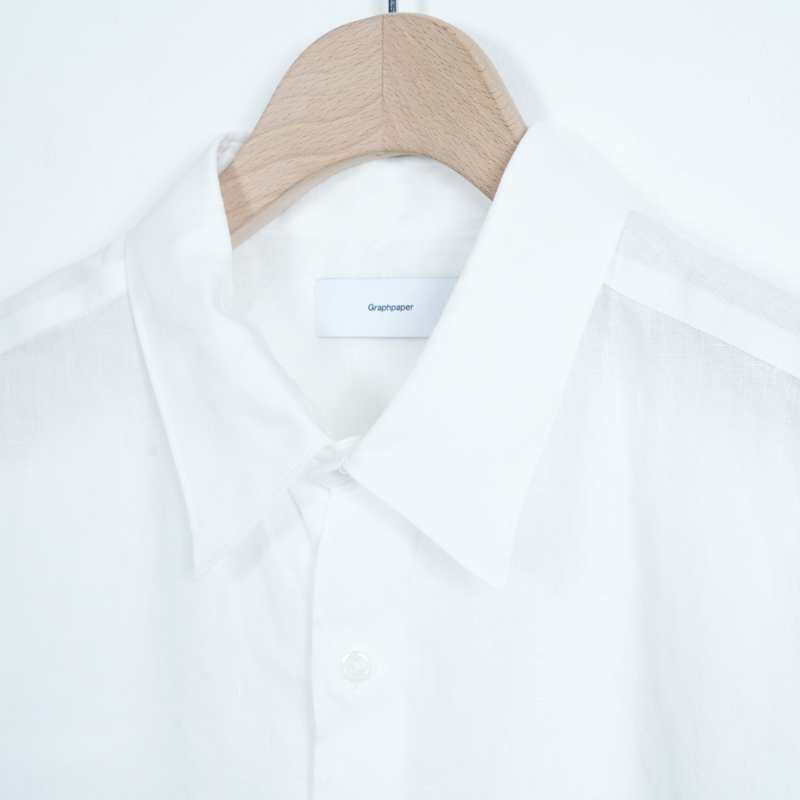 Graphpaper (グラフペーパー) Linen L/S Oversized Regular Collar