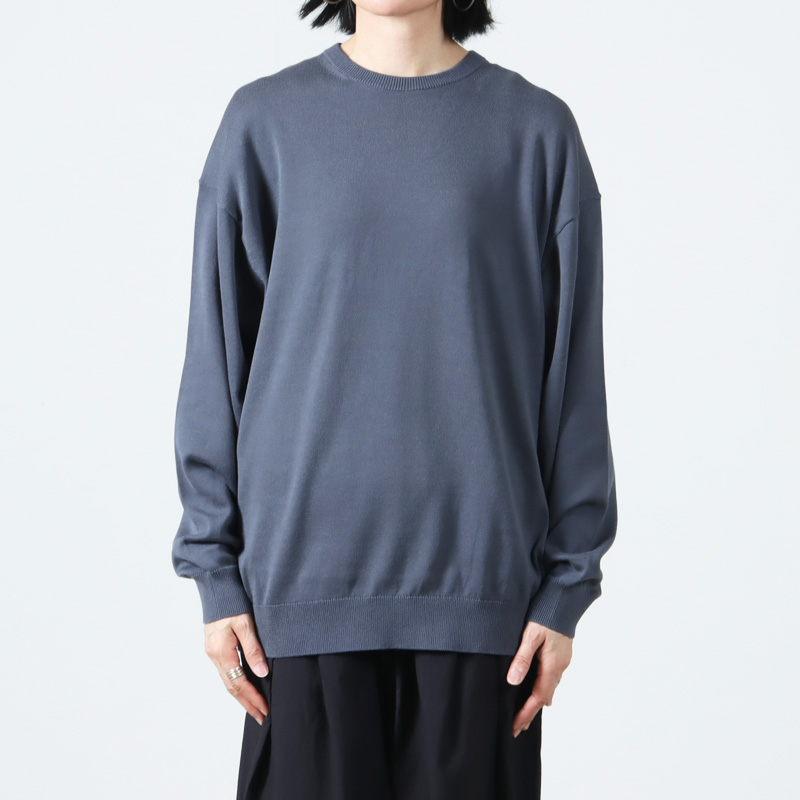 Graphpaper(եڡѡ) Suvin High Gauge L/S Crew Neck Knit