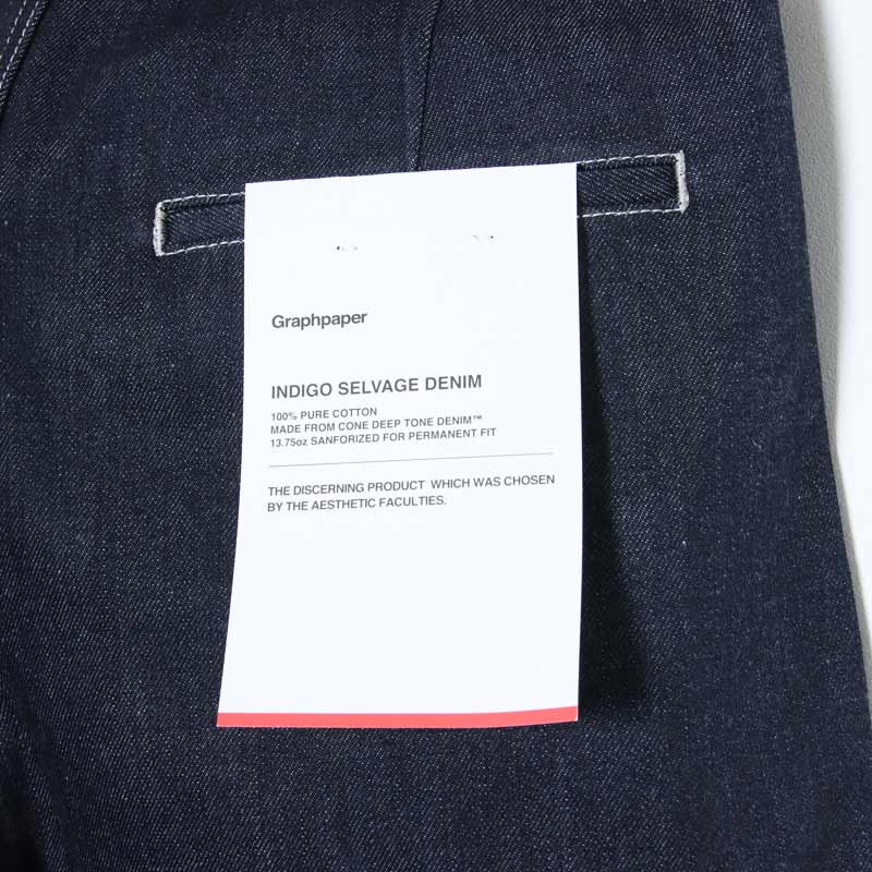 Graphpaper(եڡѡ) Selvage Denim Two Tuck Pants