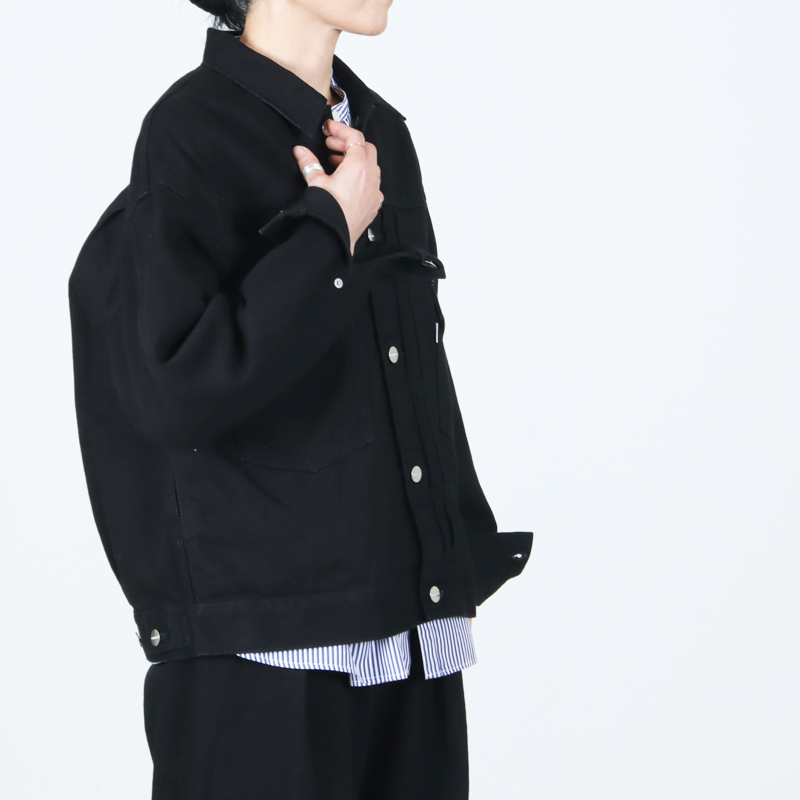 Graphpaper(����եڡ��ѡ�) Selvage Denim Jacket �� BLACK WASHED