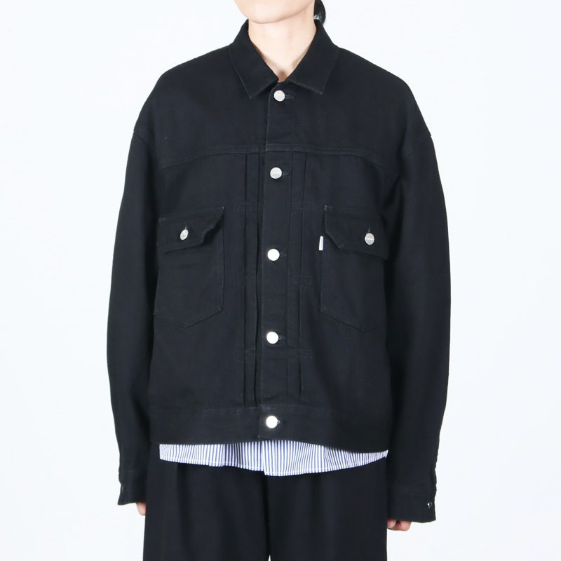 Graphpaper(����եڡ��ѡ�) Selvage Denim Jacket �� BLACK WASHED