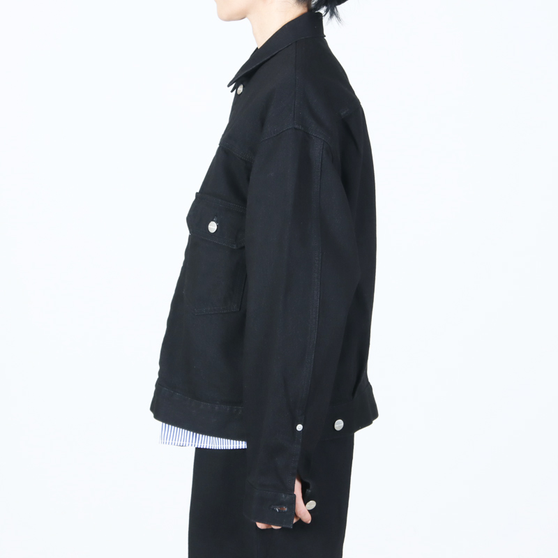 Graphpaper(����եڡ��ѡ�) Selvage Denim Jacket �� BLACK WASHED