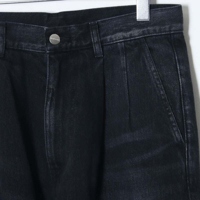 Graphpaper(����եڡ��ѡ�) Selvage Denim Two Tuck Tapered Pants -DARK FADE-