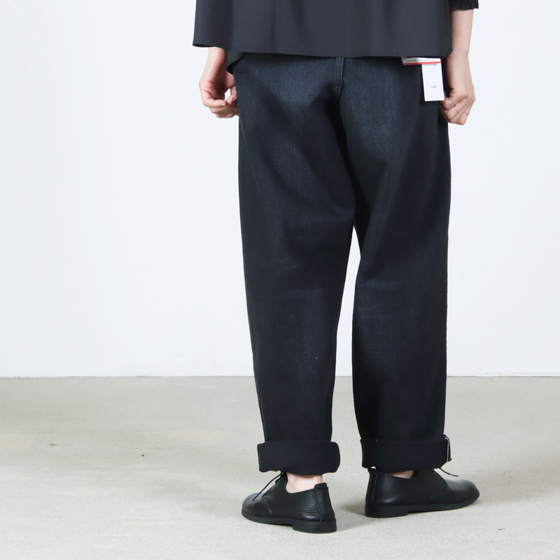Graphpaper(����եڡ��ѡ�) Selvage Denim Two Tuck Tapered Pants -DARK FADE-