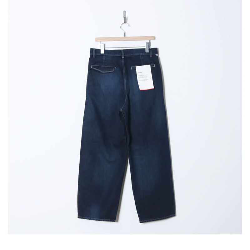 Graphpaper(����եڡ��ѡ�) Selvage Denim Two Tuck Pants -DARK FADE-