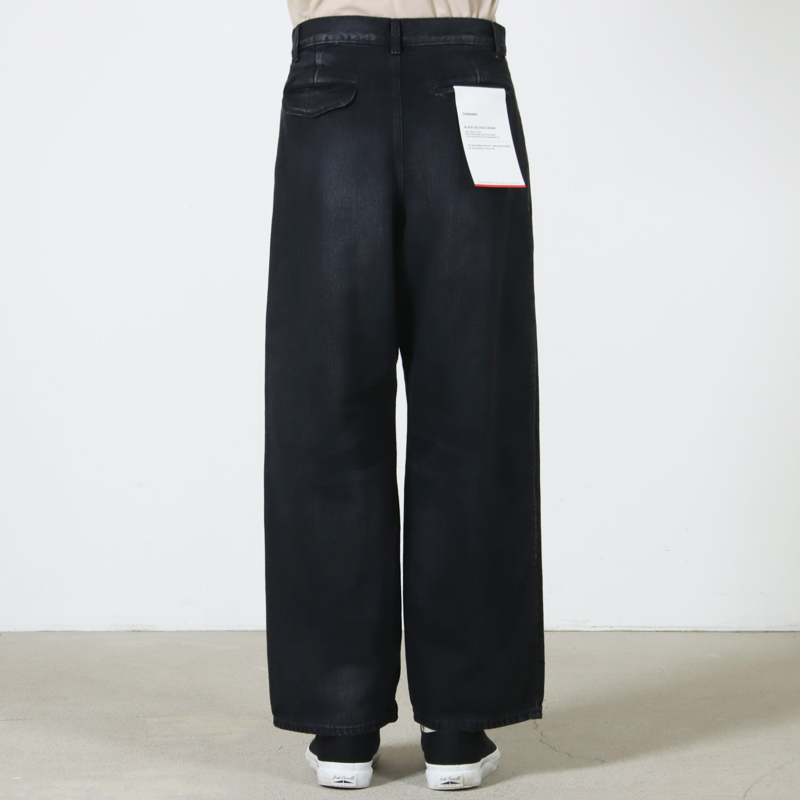 Graphpaper(����եڡ��ѡ�) Selvage Denim Two Tuck Pants -DARK FADE-