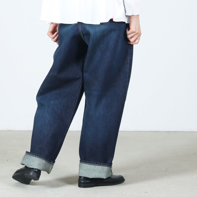 Graphpaper(����եڡ��ѡ�) Selvage Denim Two Tuck Pants -DARK FADE-