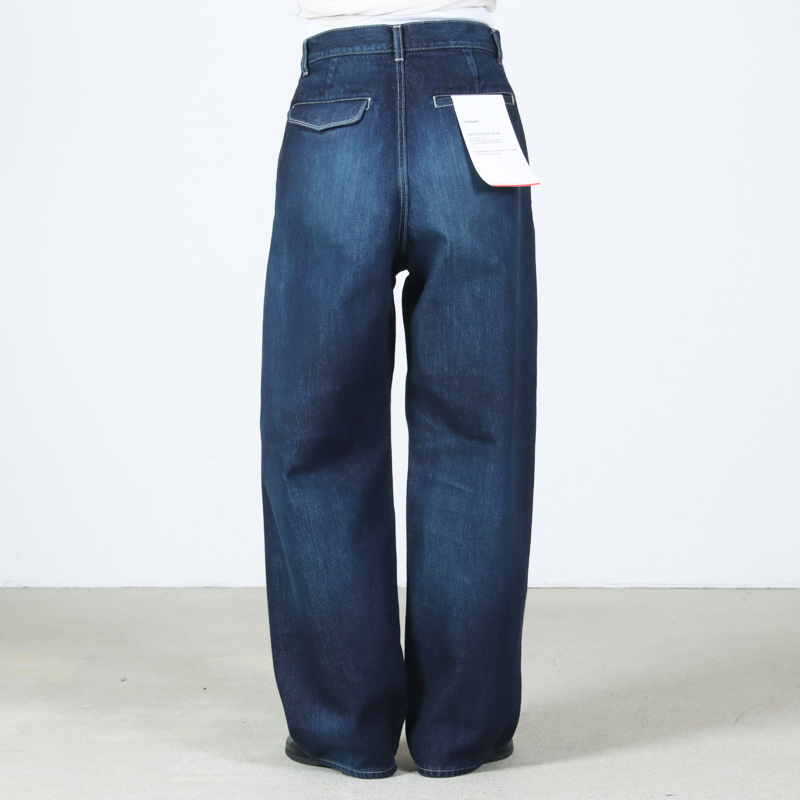 Graphpaper(����եڡ��ѡ�) Selvage Denim Two Tuck Pants -DARK FADE-