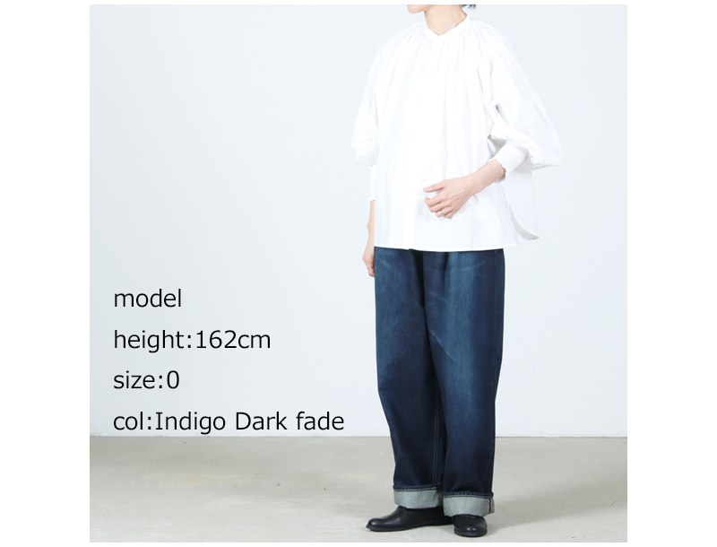 Graphpaper(����եڡ��ѡ�) Selvage Denim Two Tuck Pants -DARK FADE-