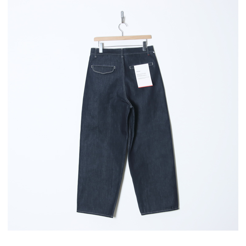 Graphpaper(����եڡ��ѡ�) Selvage Denim Two Tuck Pants �� INDIGO RIGID �� BLACK WASHED