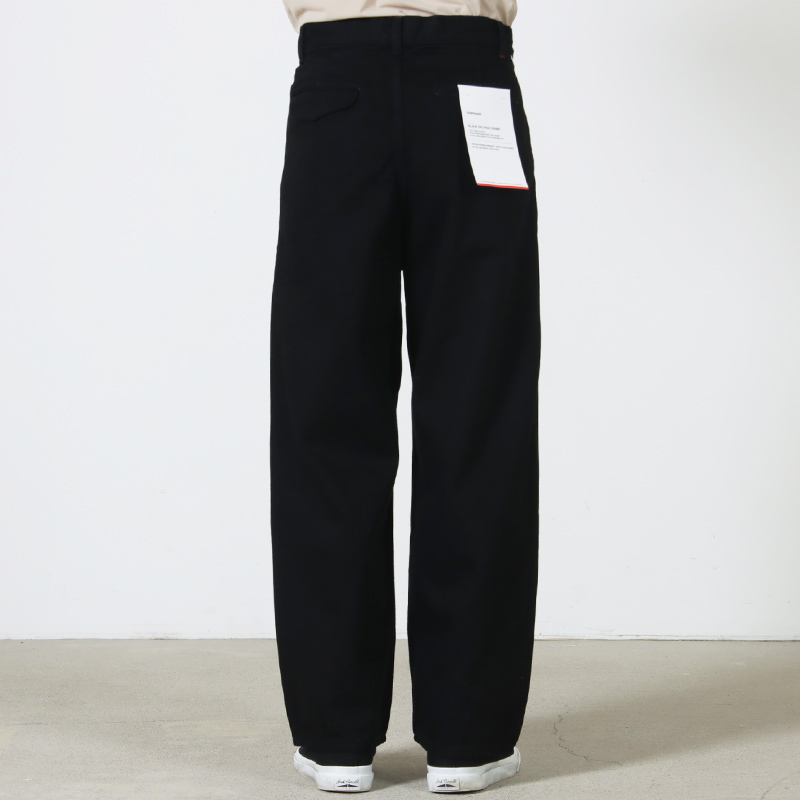 Graphpaper(����եڡ��ѡ�) Selvage Denim Two Tuck Pants �� INDIGO RIGID �� BLACK WASHED