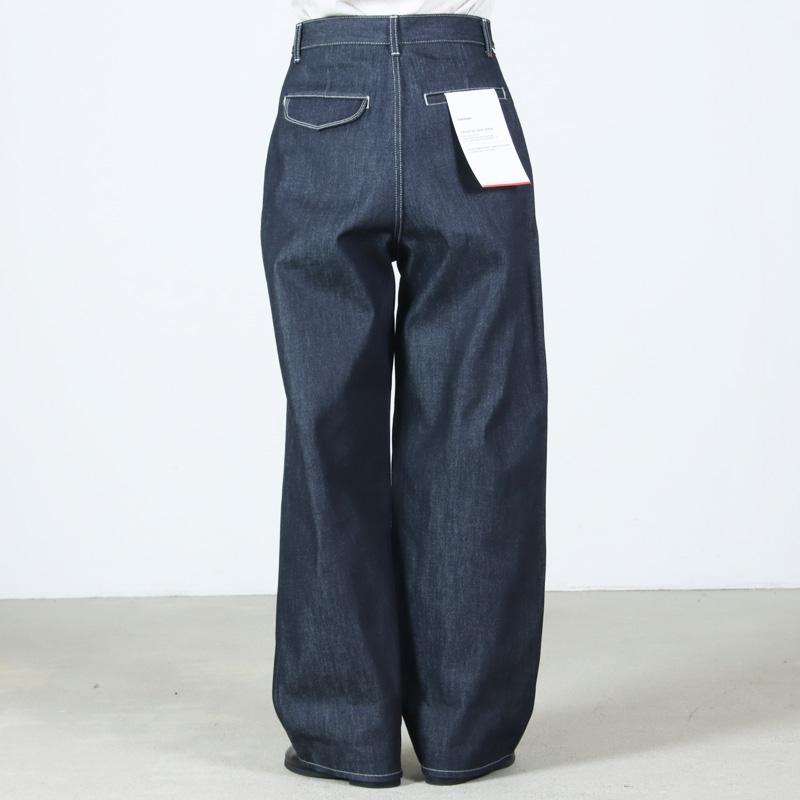 Graphpaper(����եڡ��ѡ�) Selvage Denim Two Tuck Pants �� INDIGO RIGID �� BLACK WASHED