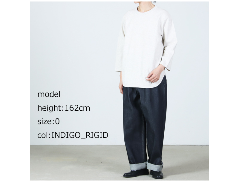 Graphpaper(����եڡ��ѡ�) Selvage Denim Two Tuck Pants �� INDIGO RIGID �� BLACK WASHED