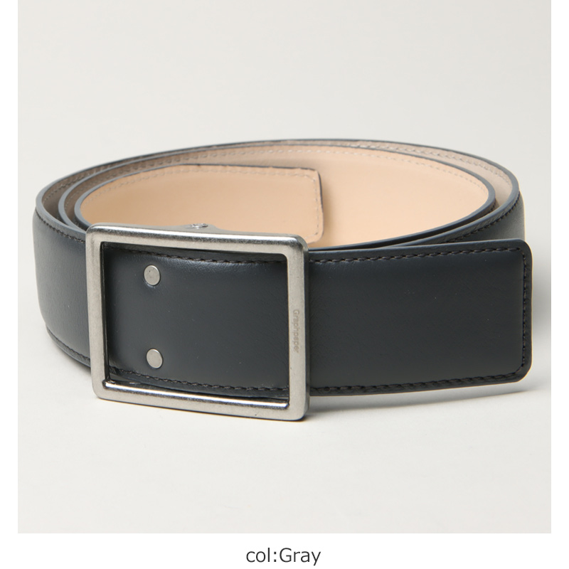 Graphpaper(եڡѡ) Holeless Leather Classic Belt